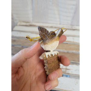 Bird finch ornament Xmas holiday tree